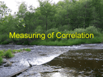 Lecture 13. Measuring of correlation