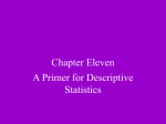 Chapter 11 Gillis & Jackson Descriptive Statistics PP
