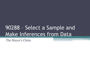 90288 – Select a Sample and make inferences - Mr-Kuijpers-Math