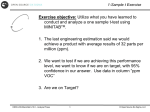 1-Sample t Exercise - Open Source Six Sigma