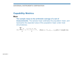Capability Metrics (Q and R) - Universal Instruments Corporation