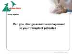 Can you change Anaemia Management in your