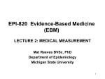 lecture 2: medical measurement