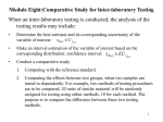 Module Eight: Comparative Studies