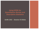 Descriptive Statistics Using SPSS