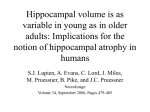 Hippocampal volume is as variable in young as in older adults