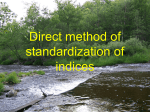 Lecture 14. Direct method of standardization of indices