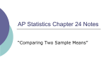 AP Statistics Chapter 24 Notes