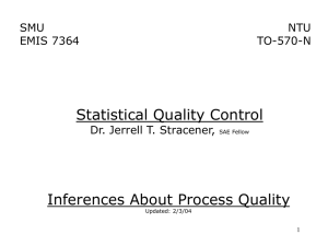 Inferences About Process Quality