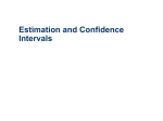 5 Estimation and Confidence intervals