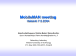 MobileMAN meeting