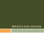 Results & Data Analysis