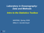 Intro to Statistics Toolbox Statistics Toolbox/Analysis of