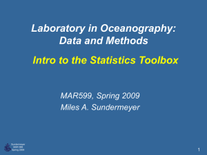 Intro to Statistics Toolbox Statistics Toolbox/Analysis of