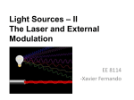 Light Sources * II The Laser