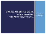 "Making Websites Work for Everyone" Powerpoint slides