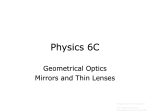 24.1 Physics 6C Geometrical Optics