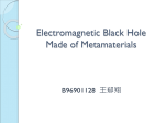 Electromagnetic Black Hole Made of Metamaterials