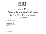 EEE440 Modern Communication Systems Optical Fibre