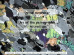 PowerPoint lectures on Optical Mineralogy, by J. Winter