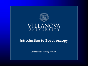 Introduction to Spectroscopy