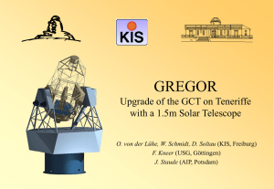 GREGOR Upgrade of the GCT on Teneriffe with a 1.5m Solar