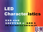 LED Characteristics - USM :: Universiti Sains Malaysia