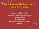 Total Internal Reflections in Liquid Crystals