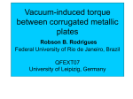 Vacuum-induced torque between corrugated metallic plates