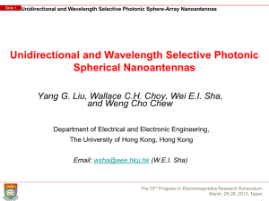 Unidirectional and Wavelength Selective Photonic Spherical
