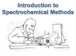 Introduction to Spectrochemical Methods