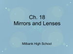 Ch. 18 Mirrors and Lenses
