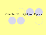 Chapter 18: Light and Optics