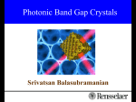 A photonic band gap (PBG)