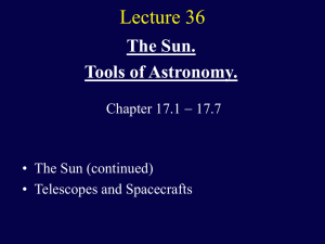 The Sun (continued). - Department of Physics and Astronomy