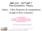 Optics - Filter Properties & manipulation of light in flow cytometry
