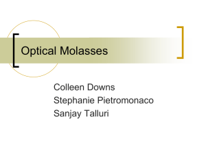 Optical Molasses