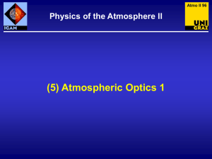 Atmospheric Optics 1