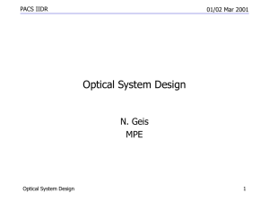PACS FPU Optical System Design