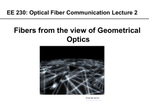 Lecture 2A: Ray Optics of Fibers