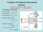 Lecture 25: Optical Instruments