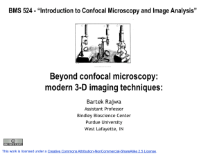 Novel 3-D microscopy techniques - Purdue University Cytometry