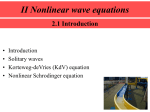 Nonlinear wave equations