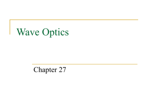 Wave Optics