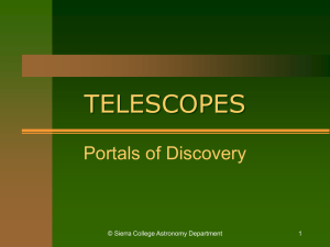 Telescopes - Sierra College Astronomy Home Page