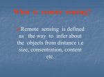 What is remote sensing?