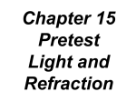 How is light refracted as it speeds up? How is light