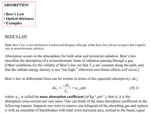 optical thickness