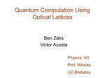 Cooling in Optical Lattices