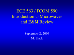 ECE 563 Microwave Engineering